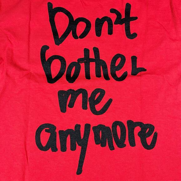 NWT COMPLEXCON X WASTED YOUTH Red Don't Bother Me Anymore Tee Size S New - Picture 2 of 7